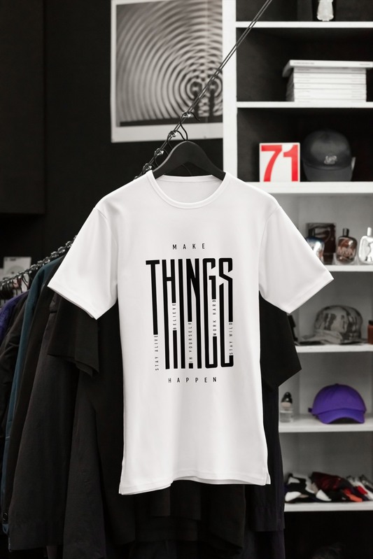 Make Things Happen – Motivation in Motion Standard Crew T-Shirt